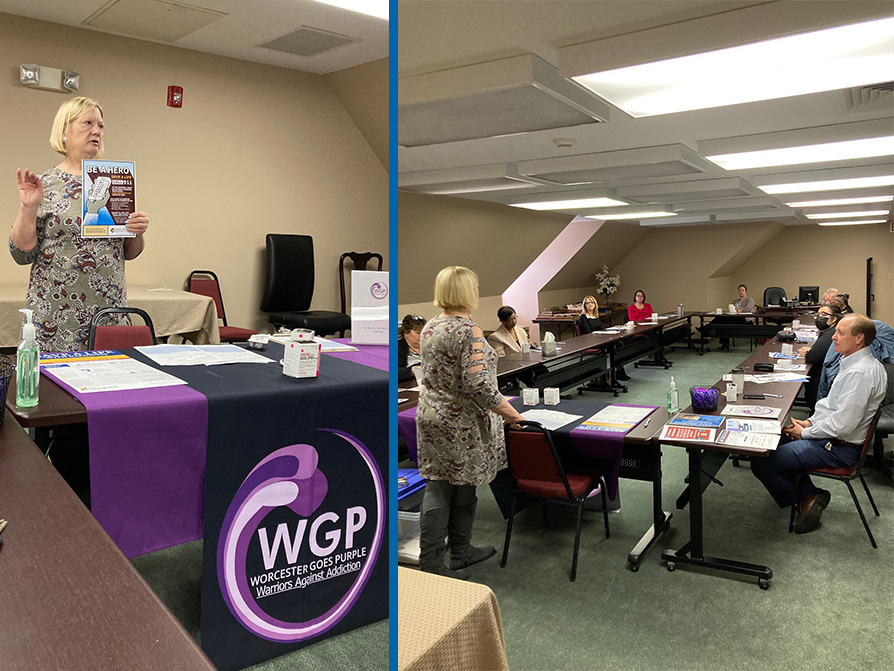 Worcester Goes Purple Narcan Training